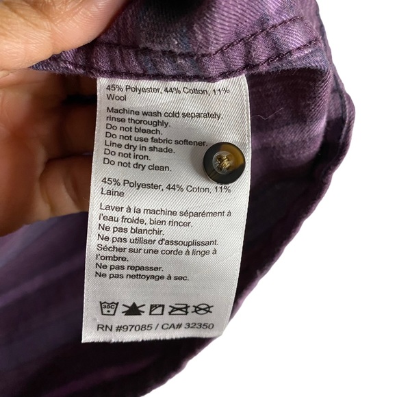 Outdoor Research Women's Purple Striped Pilchuck Button-Down Shirt - Picture 6 of 8